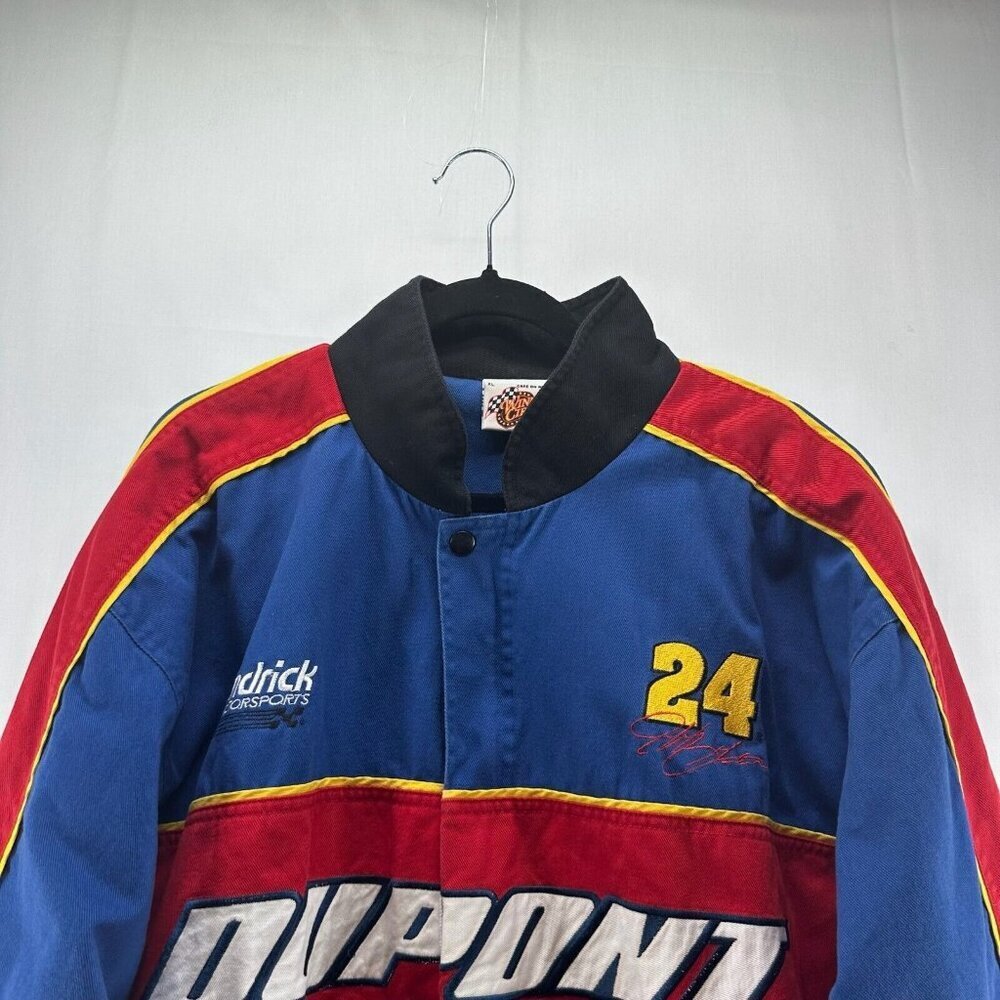 Vintage Winner's Circle Jacket Mens Sz XL NASCAR Racing #24 Jeff Gordon Blue Red - Picture 4 of 11